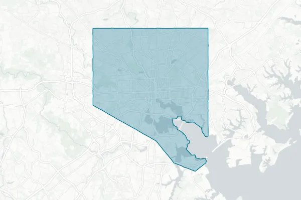City of Baltimore — detail map