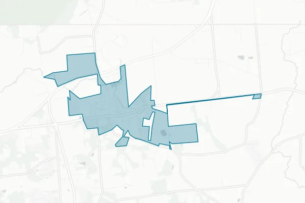 Town of Rising Sun — detail map