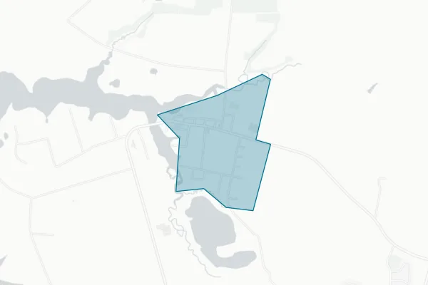 Town of Secretary — detail map