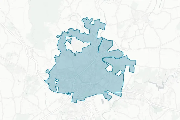 City of Frederick — detail map