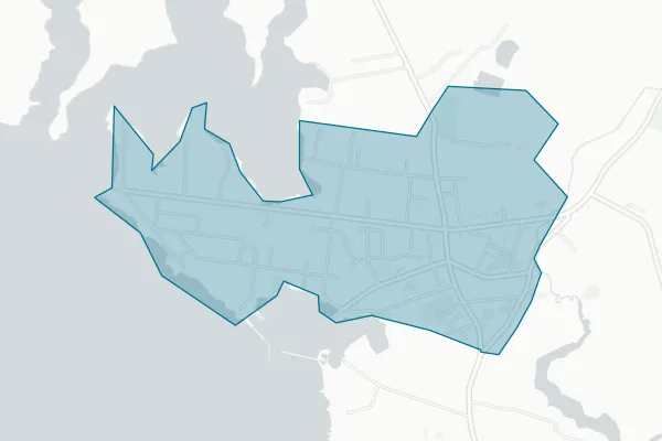 Town of Rock Hall — detail map