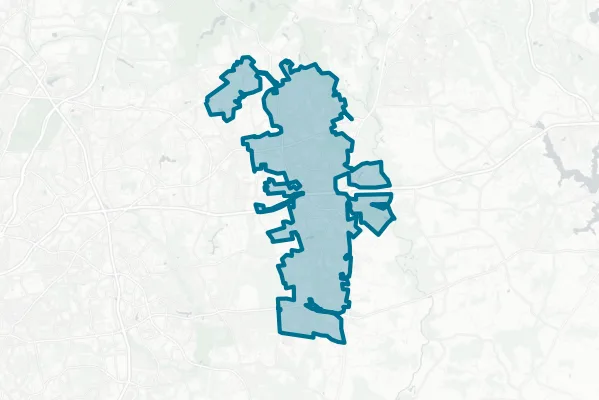 City of Bowie — detail map