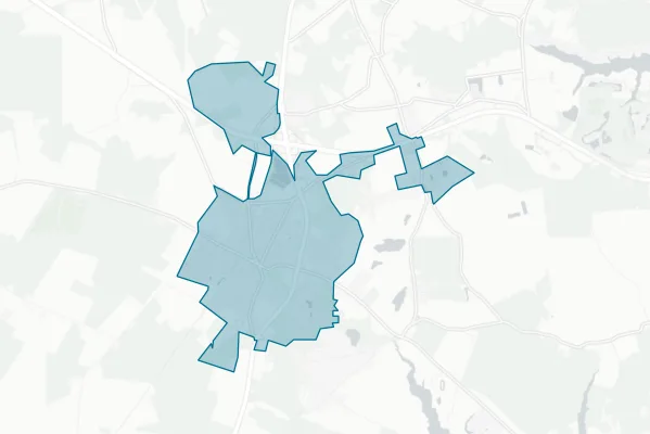 Town of Berlin — detail map