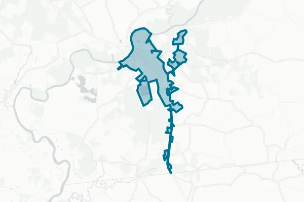 Pocomoke City — detail map