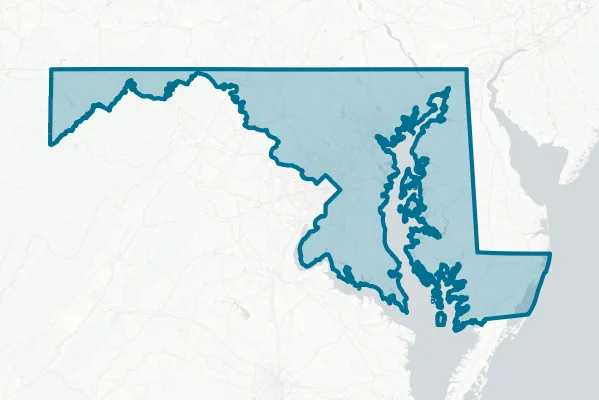 State of Maryland — detail map