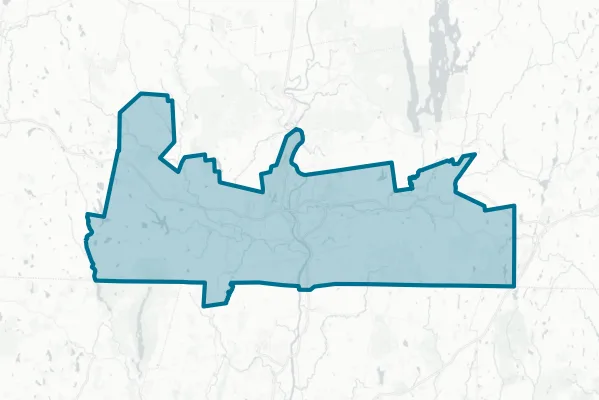 Town of Palmer — detail map