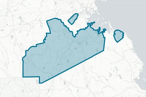 Town of Weymouth — detail map