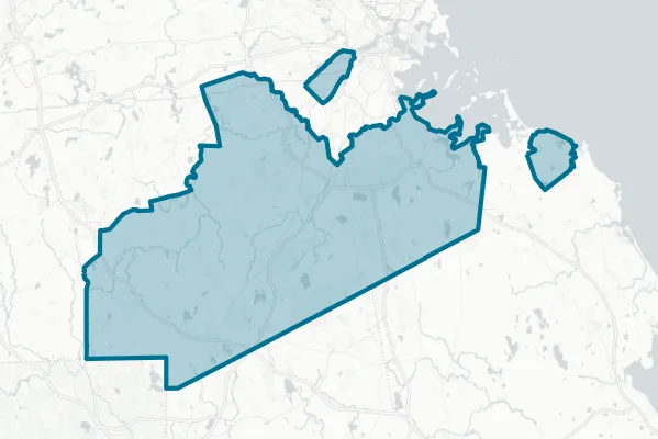 County of Norfolk — detail map