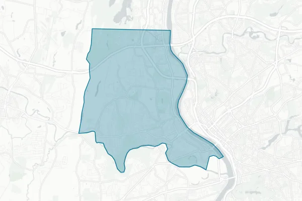 Town of West Springfield — detail map