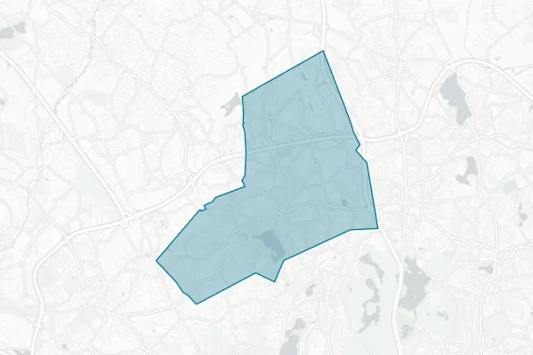 City of Woburn — detail map