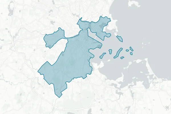 City of Boston — detail map