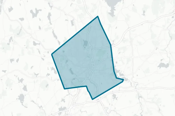 City of Worcester — detail map