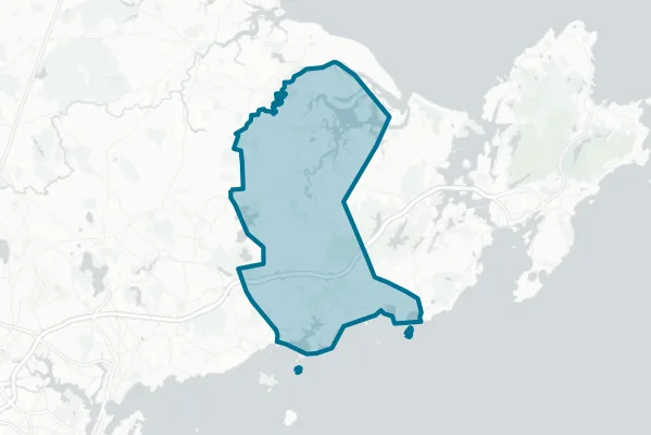 Manchester Essex Regional School District — detail map