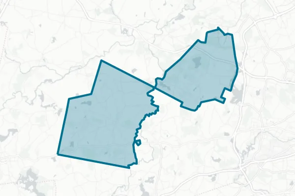 Lincoln-Sudbury Regional School District — detail map