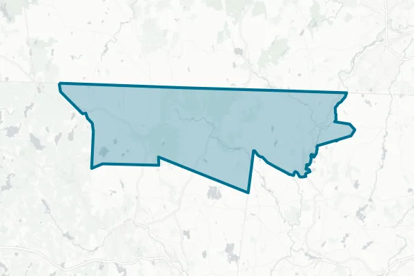 North Middlesex Regional School District — detail map