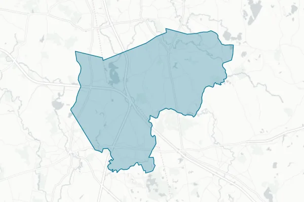 Bridgewater-raynham Regional School District — detail map