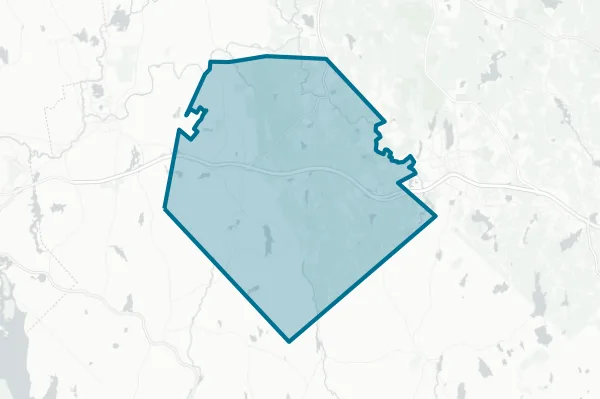 Narragansett Regional School District — detail map