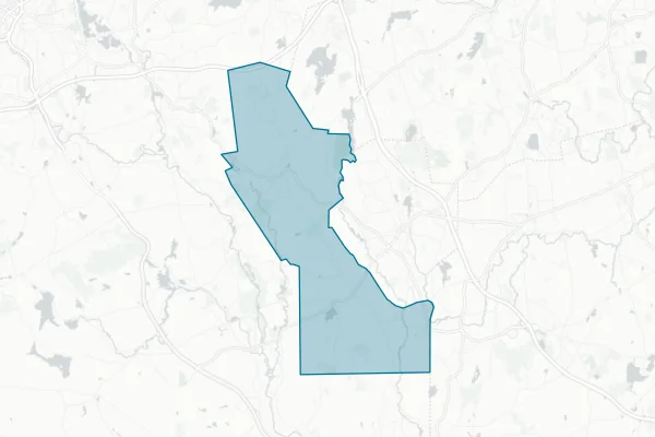 Mendon-Upton Regional School District — detail map