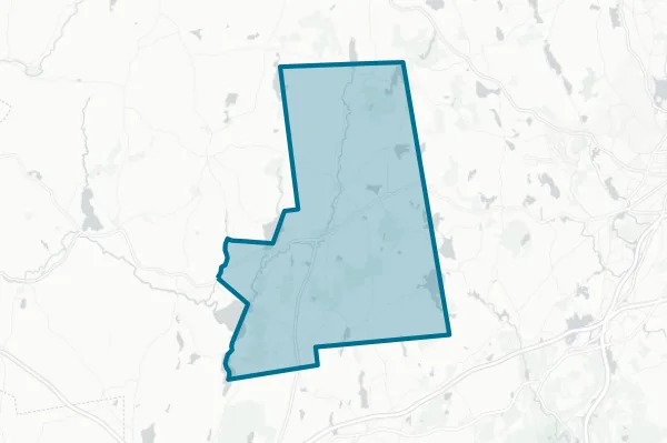Spencer-east Brookfield Regional School District — detail map