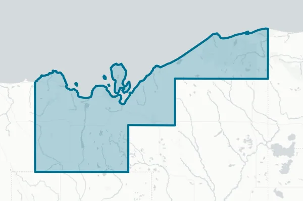 County of Alger — detail map