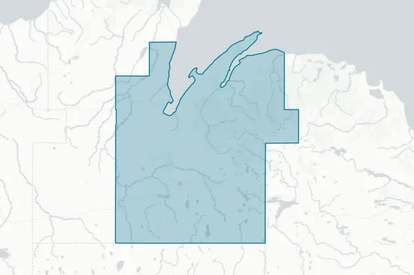 Baraga County — detail map