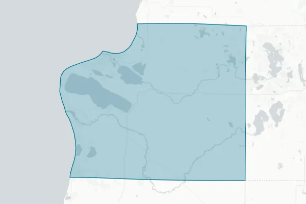 County of Benzie — detail map