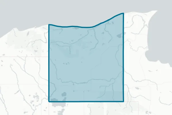 Luce County — detail map
