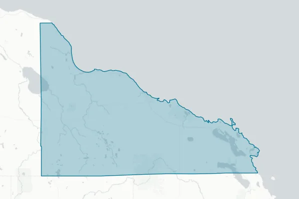 Presque Isle County — detail map