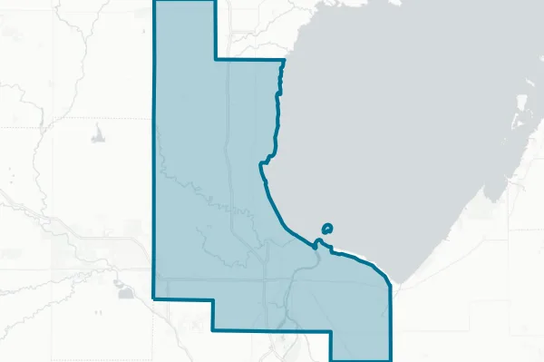 Bay County — detail map