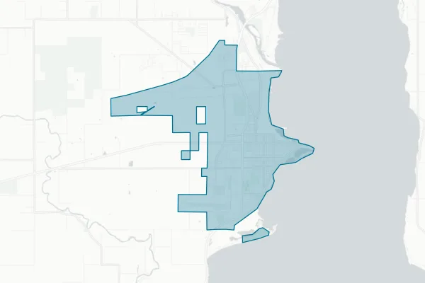City of Escanaba — detail map