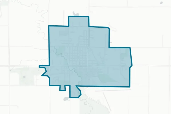 City of Gladwin — detail map