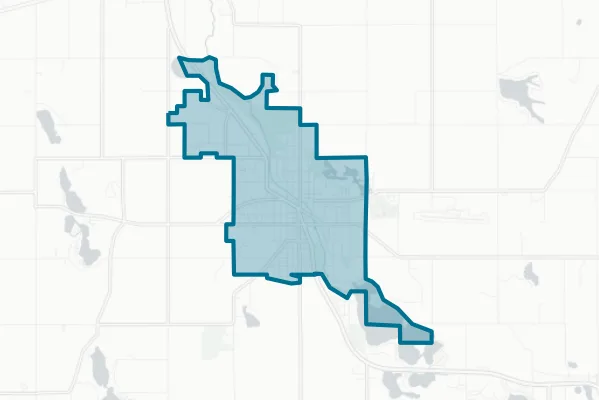 City of Hillsdale — detail map