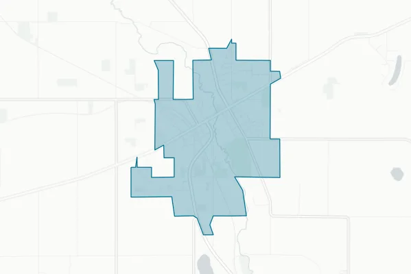City of Jonesville — detail map