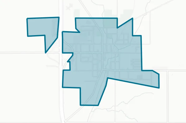City of Leslie — detail map