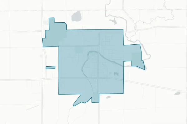 City of Belding — detail map