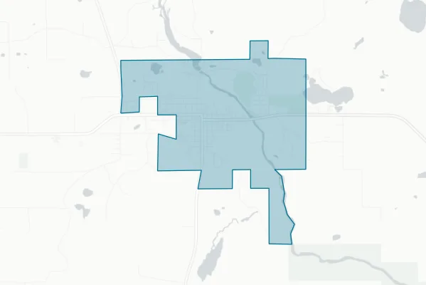 City of Crystal Falls — detail map