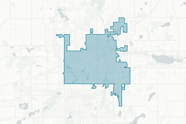 City of Kalamazoo — detail map