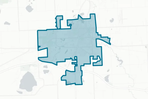 City of Lapeer — detail map