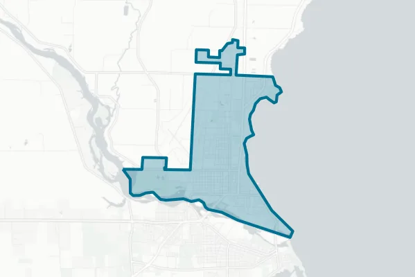 City of Menominee — detail map
