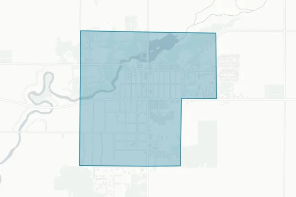 Village of Hesperia — detail map