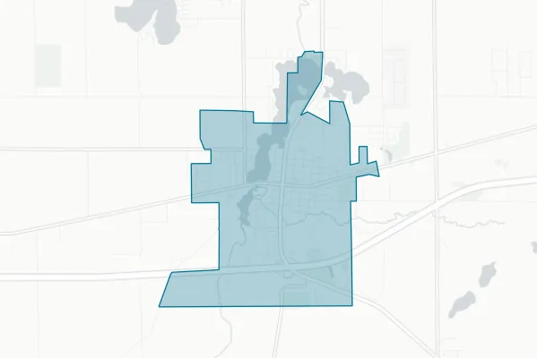 Village of Paw Paw — detail map