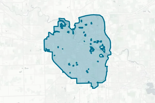 City of Ann Arbor — detail map