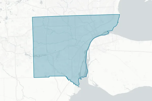 The School District of the City of Harper Woods — detail map