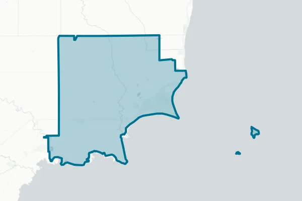 Au Gres-sims School District — detail map