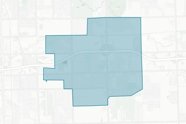 Bentley Community School District — detail map