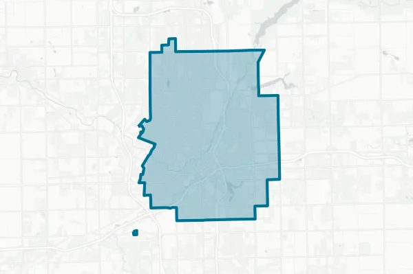School District, City of Flint — detail map