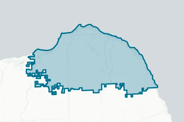 North Huron School District — detail map