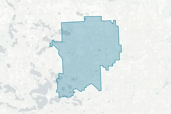 School District of the City of Pontiac — detail map