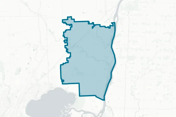 East China School District — detail map