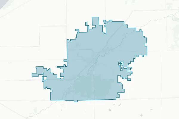 Caro Community Schools — detail map